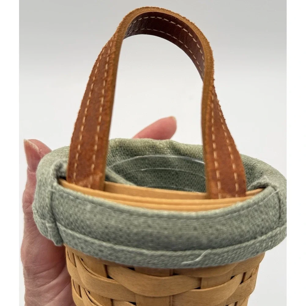 Longaberger 2007 Small Gatehouse Basket W/  Fabric Liner And Protector #6612